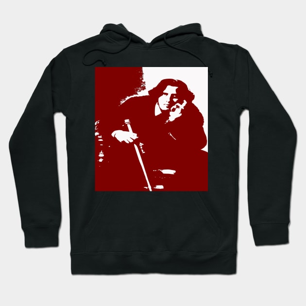 Oscar Wilde Hoodie by icarusismartdesigns